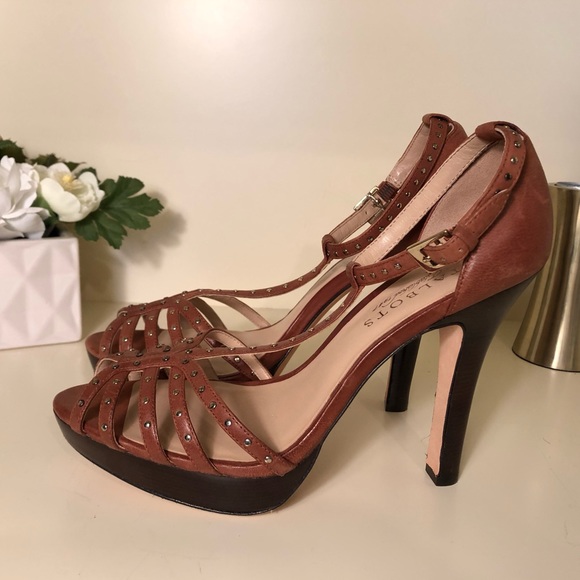 Talbots T Strap Studded High Heel Sandal - Picture 4 of 7